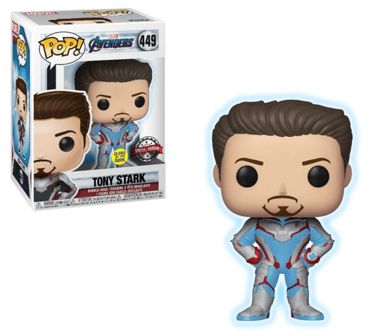 Funko Pop #449 Marvel Avengers Endgame Tony Stark GITD Target Exclusive