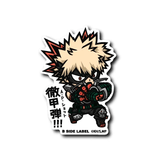 My Hero Academia Katsuki Bakugo Armor-piercing bullet B-Side Label Sticker