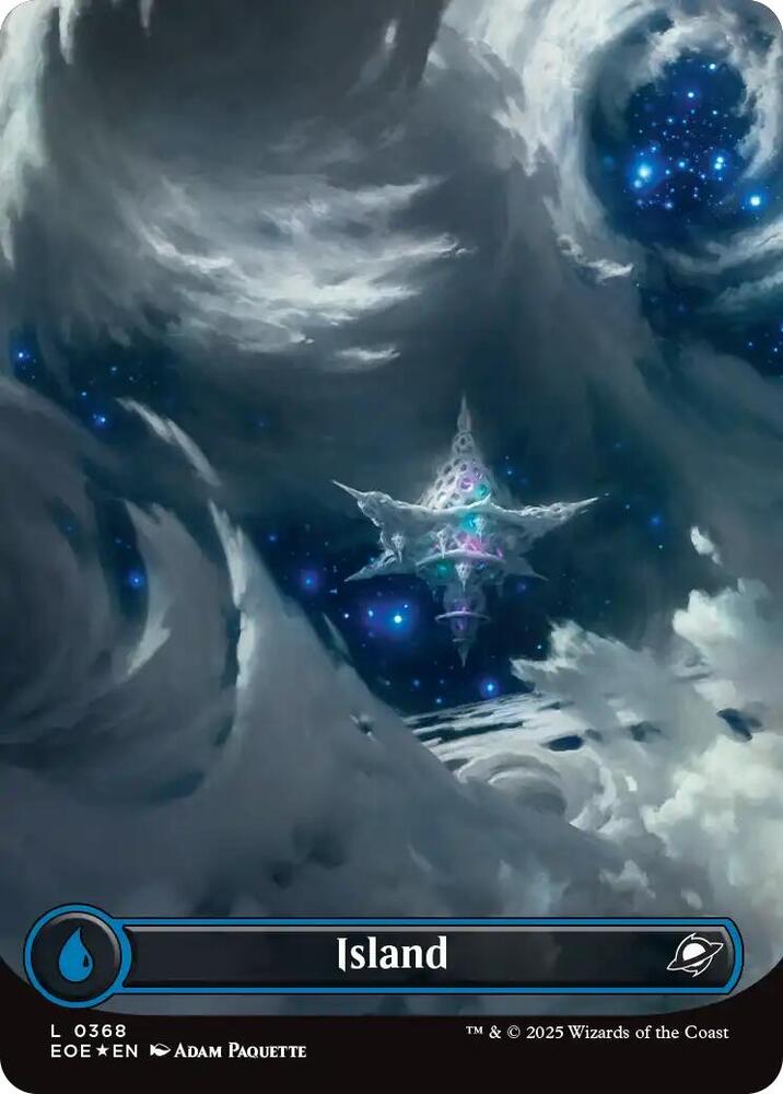 Island (0368) (Borderless) (Galaxy Foil) - Edge of Eternities (EOE)