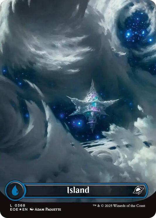 Island (0368) (Borderless) (Galaxy Foil) - Edge of Eternities (EOE)