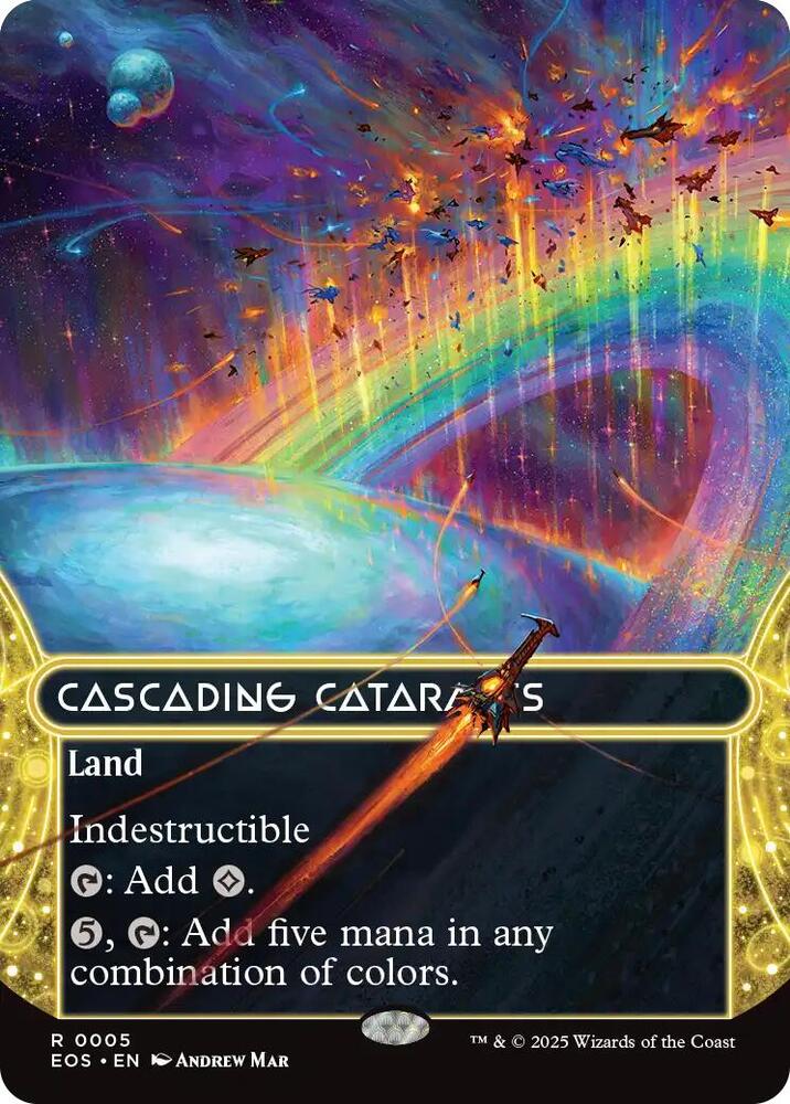 Cascading Cataracts (0005) (Borderless) - Edge of Eternities: Stellar Sights (EOS)