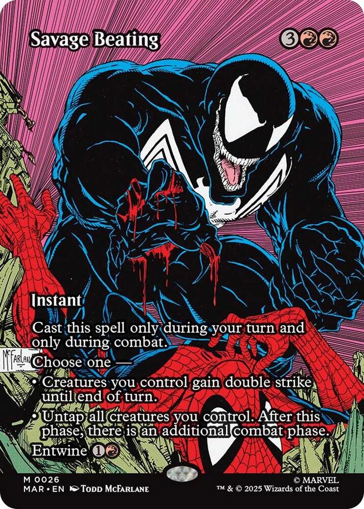 Savage Beating (Borderless) - Marvel Universe Eternal-Legal (MAR)