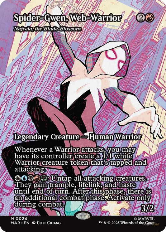 Spider-Gwen, Web-Warrior - Najeela, the Blade-Blossom (Borderless) - Marvel Universe Eternal-Legal (MAR)