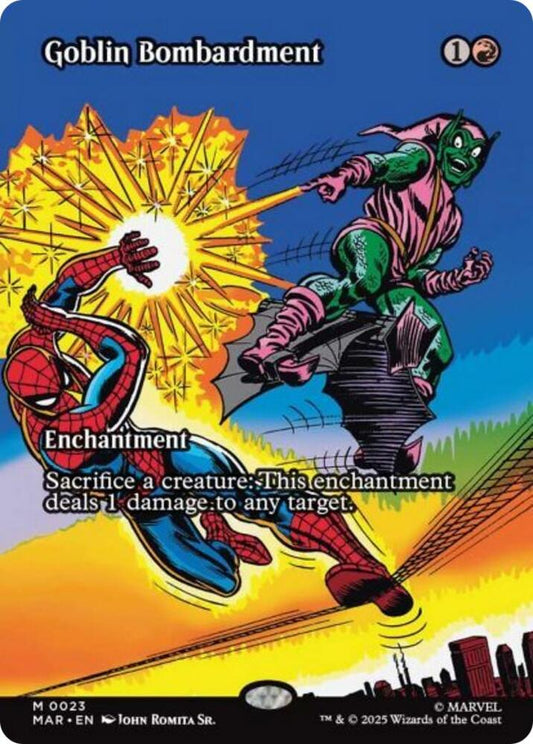 Goblin Bombardment (Borderless) - Marvel Universe Eternal-Legal (MAR)