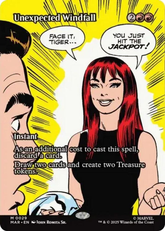 Unexpected Windfall (Borderless) - Marvel Universe Eternal-Legal (MAR)
