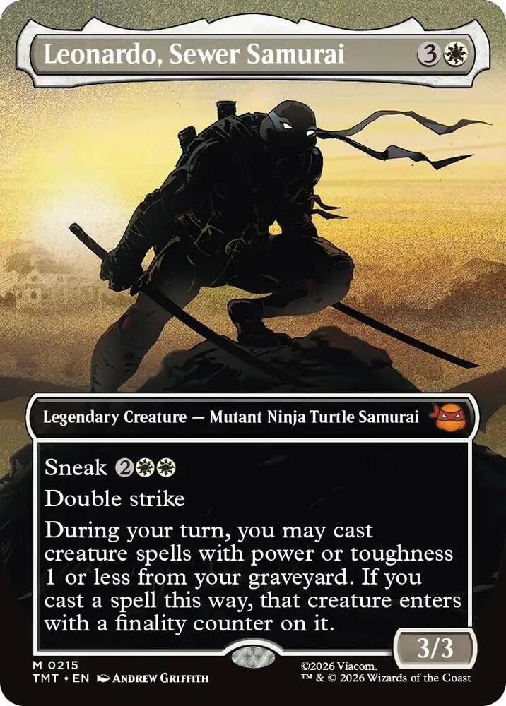 Leonardo, Sewer Samurai (Borderless) - Teenage Mutant Ninja Turtles (TMT)