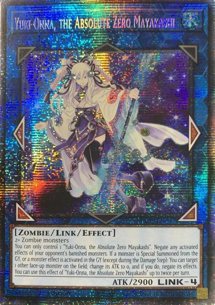 Yuki-Onna, the Absolute Zero Mayakashi (Starlight Rare) - Rarity Collection 5 (RA05)