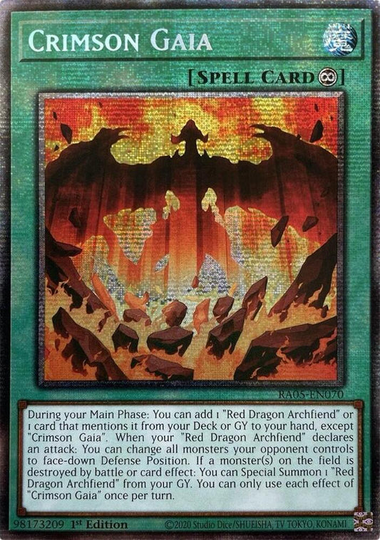Crimson Gaia (Starlight Rare) - Rarity Collection 5 (RA05)