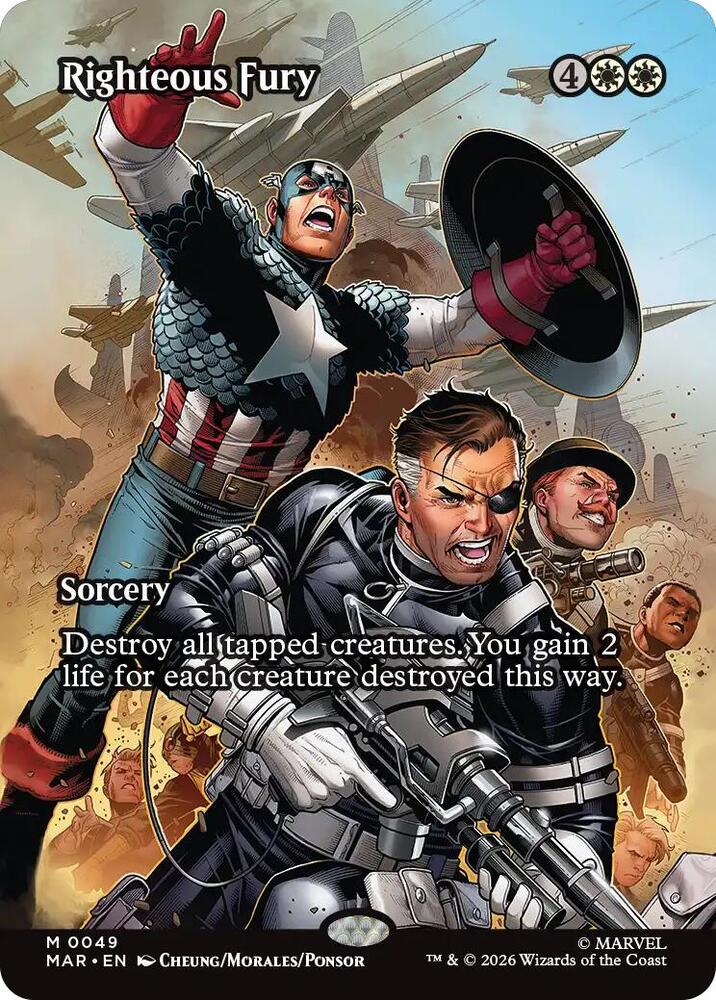 Righteous Fury (Borderless) - Marvel Universe Eternal-Legal (M