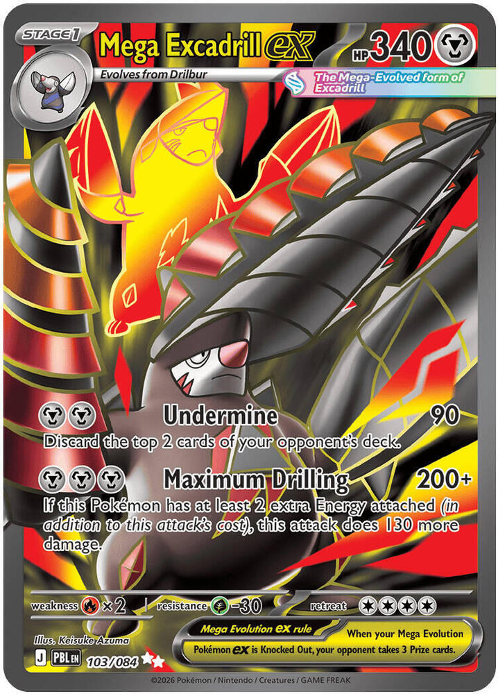 Mega Excadrill ex - 103/084 - ME05: Pitch Black (PBL)