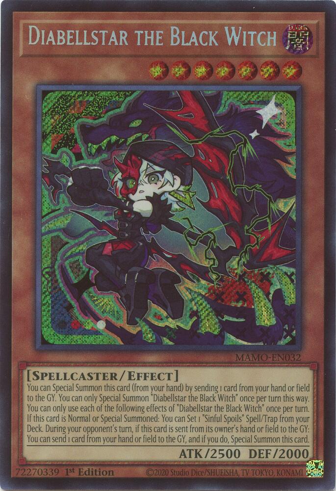 Diabellstar the Black Witch (Secret Rare) - Magnificent Monsters (MAMO)