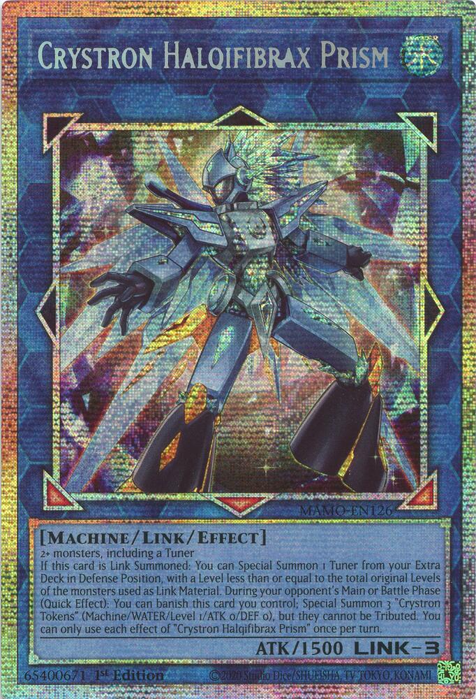 Crystron Halqifibrax Prism (Starlight Rare) - Magnificent Monsters (MAMO)