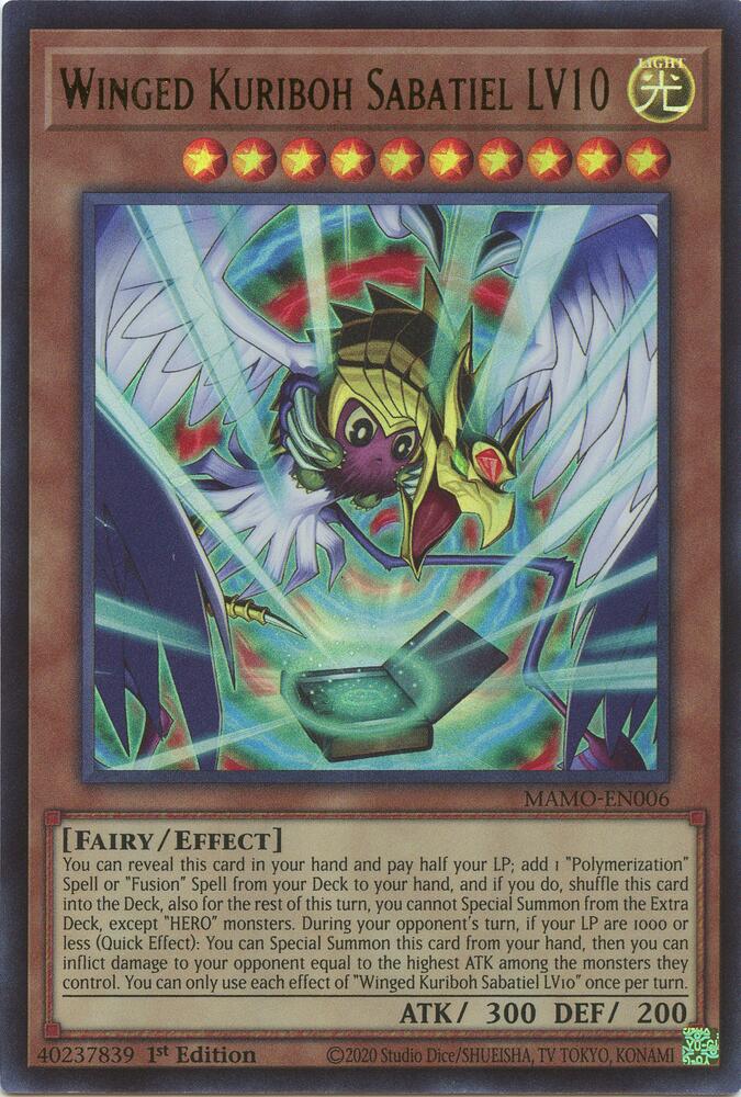 Winged Kuriboh Sabatiel LV10 - Magnificent Monsters (MAMO)