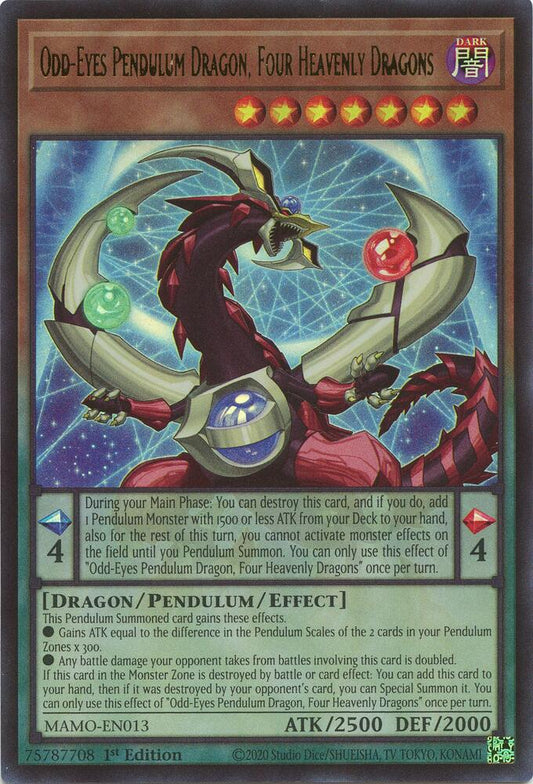 Odd-Eyes Pendulum Dragon, Four Heavenly Dragons - Magnificent Monsters (MAMO)