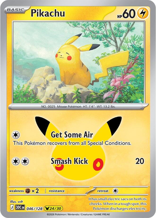 Pikachu - 046/128 - ME: 30th Celebration (30C)