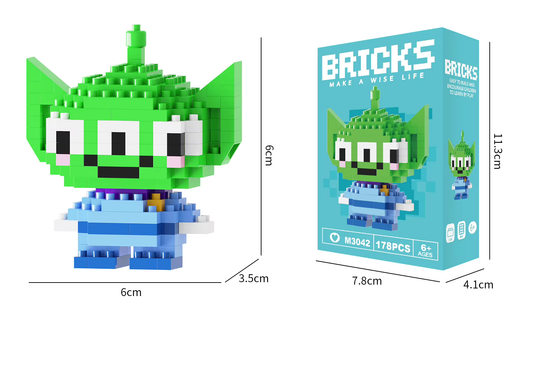 Disney Toy Story Alien Bricks Make a Wise Life Asia Exclusive