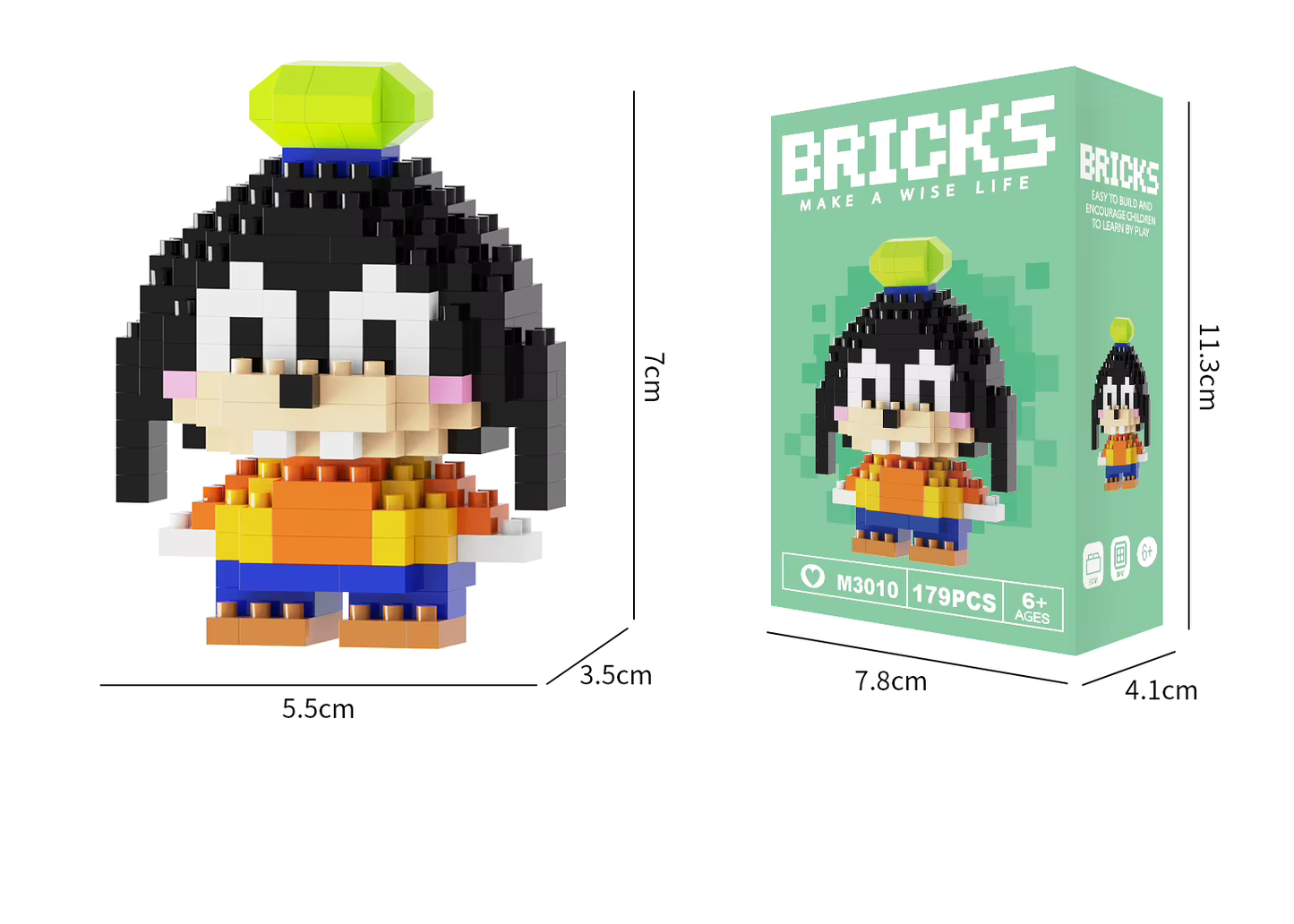 Disney Goofy Bricks Make a Wise Life Asia Exclusive