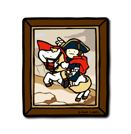 Original Art Napoleon B-Side Label Sticker