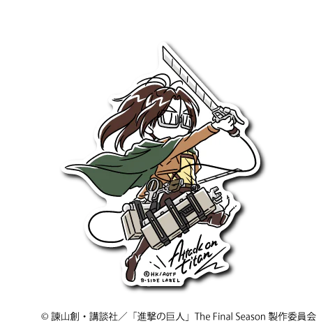 Attack On Titan Default Hange B-Side Label Sticker Japan Exclusive