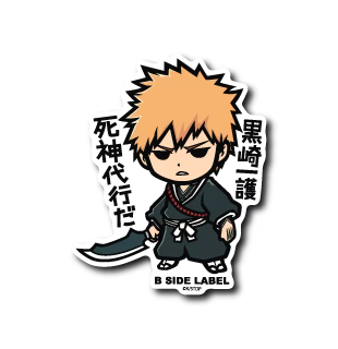 Bleach Ichigo Kurosaki B-Side Label Sticker Japan Exclusive