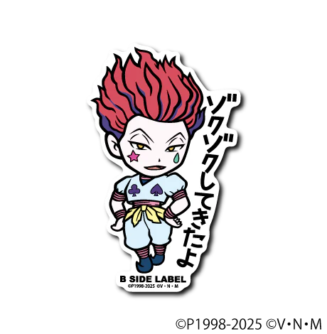 Hunter X Hunter Hisoka B-Side Label Sticker Japan Exclusive