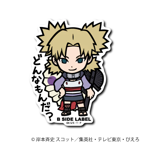 Naruto Temari B-Side Label Sticker Japan Exclusive