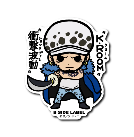 One Piece Law "K-ROOM" "Shock Wave" B-Side Label Sticker Japan Exclusive