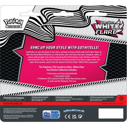 Pokemon TCG: Scarlet & Violet Black and White White Flare Tech Sticker Collection