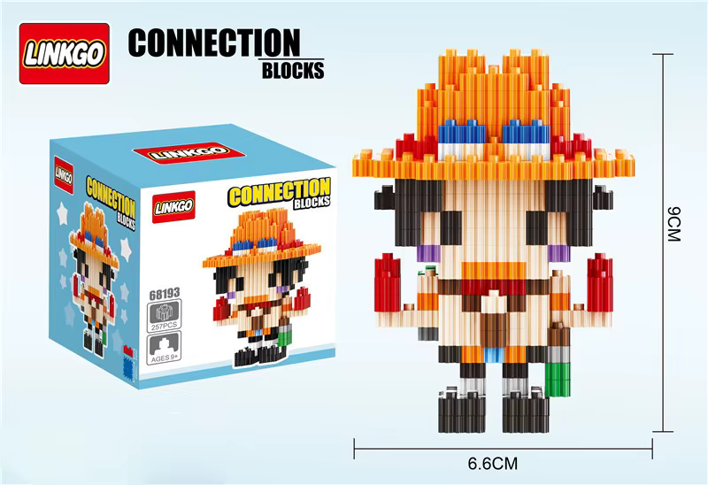 Lechuan/Linkgo One Piece Ace Micro Building Blocks Set Asia Exclusive