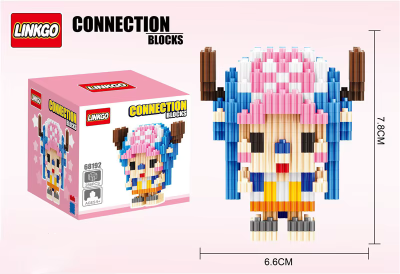 Lechuan/Linkgo One Piece Chopper Micro Building Blocks Set Asia Exclusive