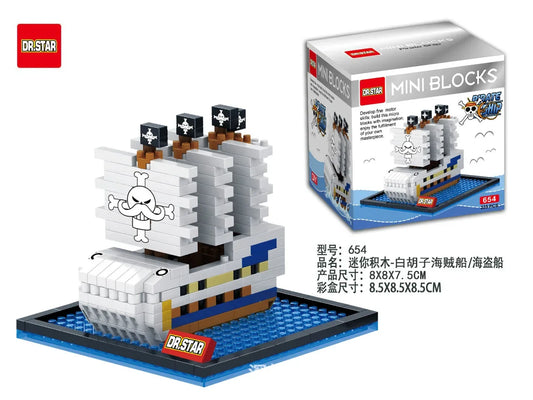 DR.STAR One Piece Moby Dick Micro Building Blocks Set Asia Exclusive