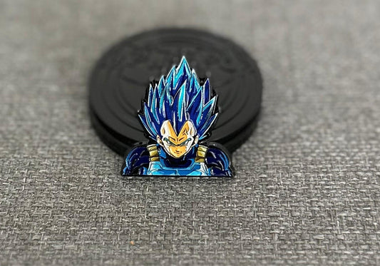 Dragonball Super Super Saiyan Beyond Blue Vegeta Collectible Pin Asia Exclusive