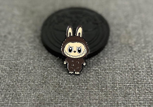 Labubu Brown Labubu Collectible Pin Asia Exclusive