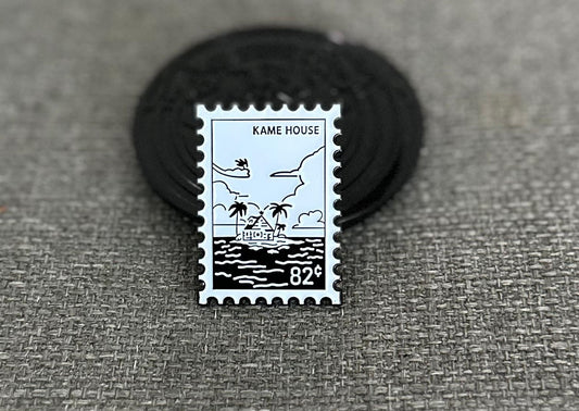 Dragonball Z Kame House Postal Stamp Collectible Pin Asia Exclusive