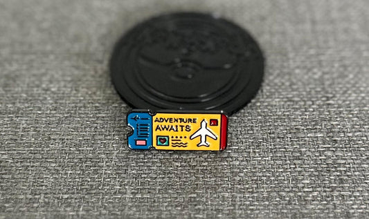 Odyssey Adventure Awaits Yellow Boarding Pass Collectible Pin Asia Exclusive