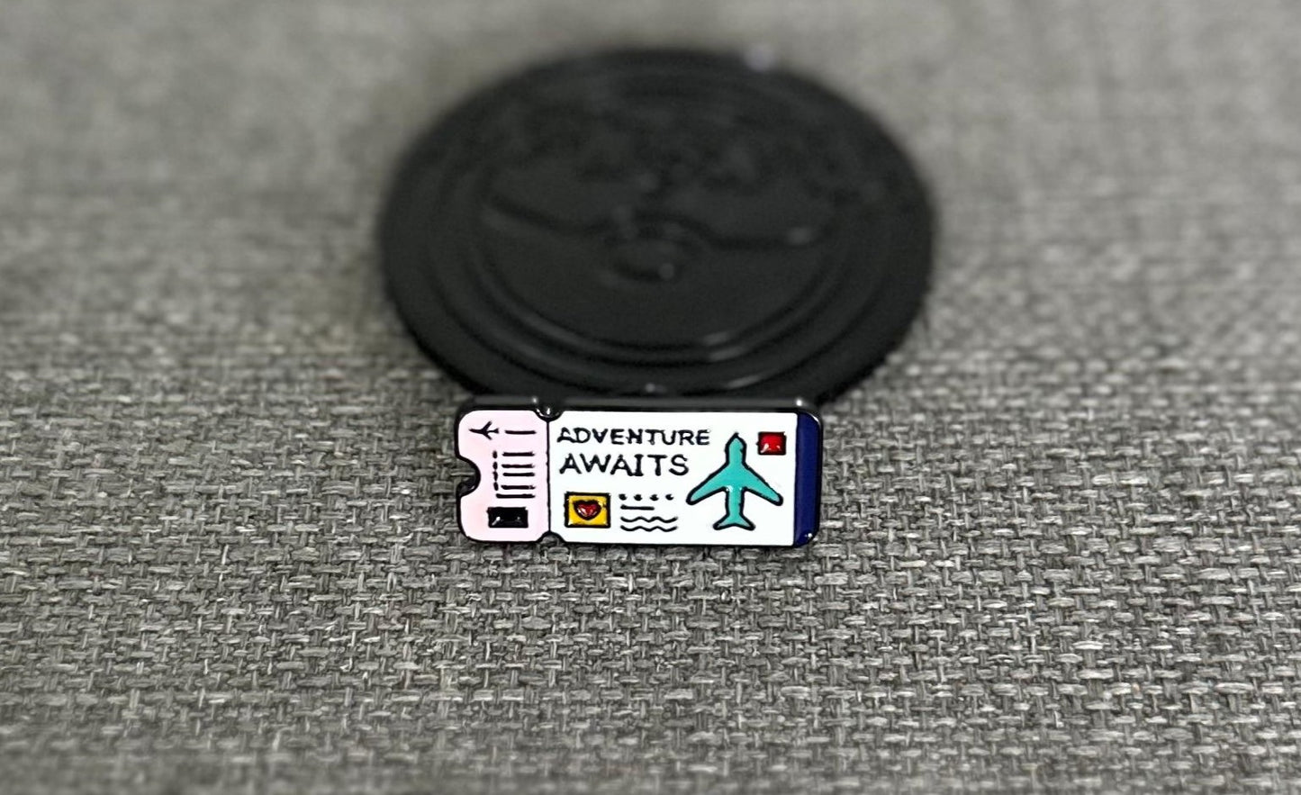 Odyssey Adventure Awaits White Boarding Pass Collectible Pin Asia Exclusive