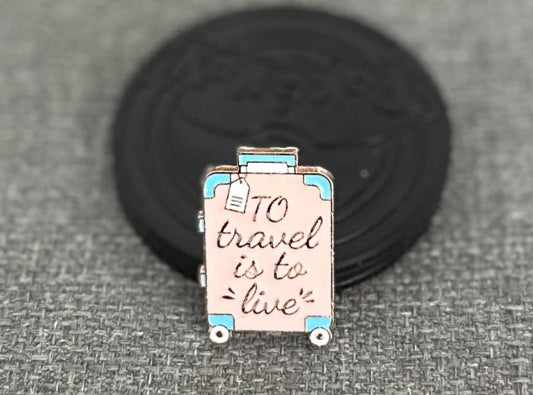 Odyssey To Travel Is To Live Suitcase Collectible Pin Asia Exclusive