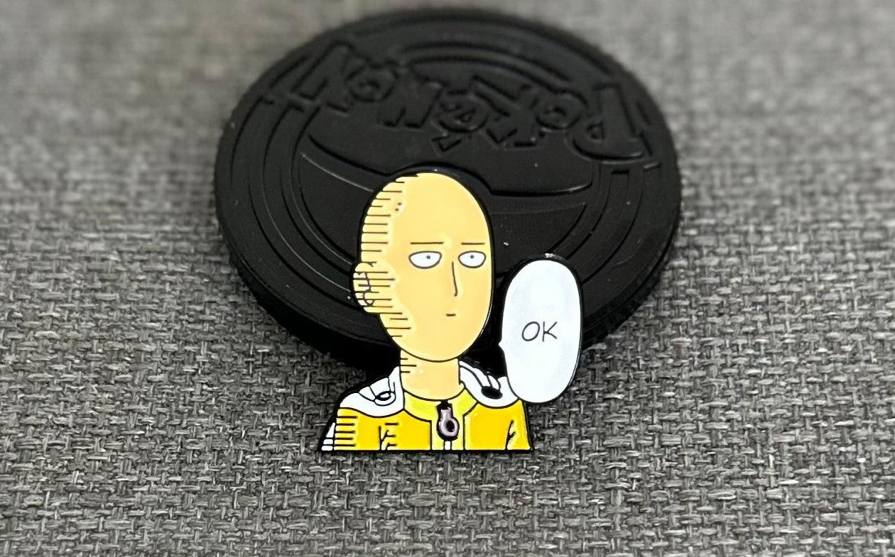 One Punch Man Saitama Ok! Collectible Pin Asia Exclusive