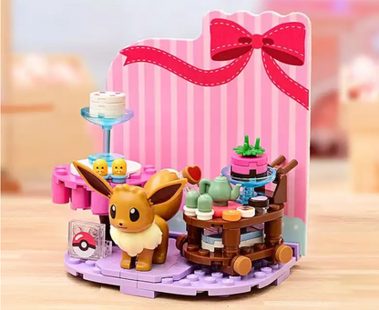 Keeppley Pokemon Birthday Party Eevee Building Blocks Set