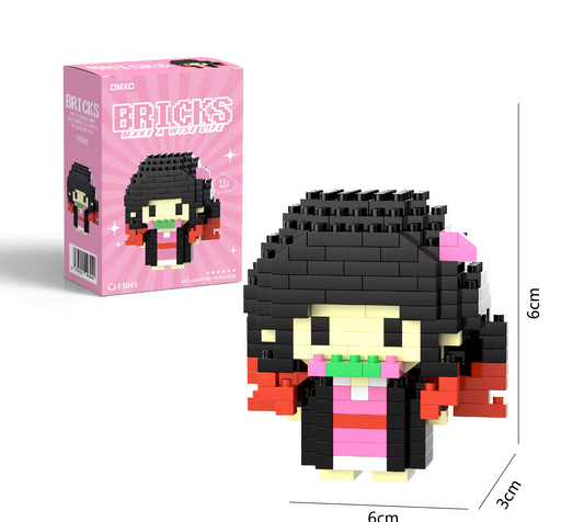 Demon Slayer Nezuko Kamado Bricks Make a Wise Life Life Asia Exclusive