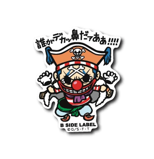 One Piece Buggy B-Side Label Sticker