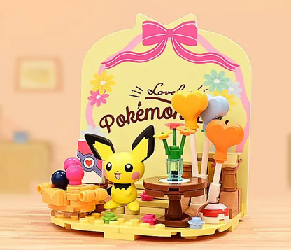 Keeppley Pokemon Birthday Party Eevee Building Blocks Set