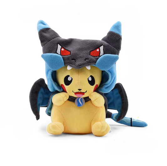 Pokemon Pikachu Mega Charizard X Cosplay Plush Ver B Asia Exclusive