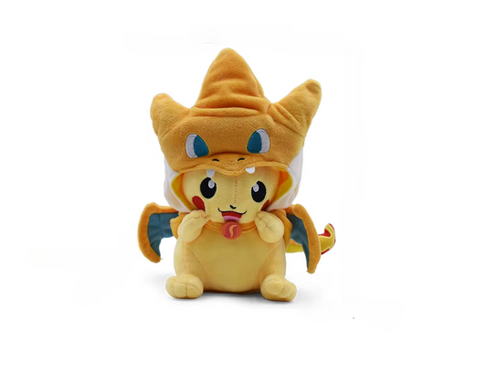 Pokemon Pikachu Mega Charizard Y Cosplay Plush Ver B Asia Exclusive