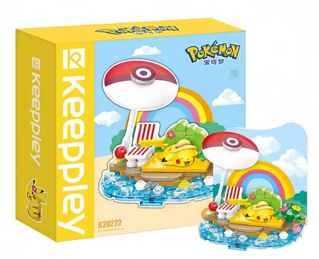 Keeppley Pokemon Beach Party Pikachu Building Blocks Set