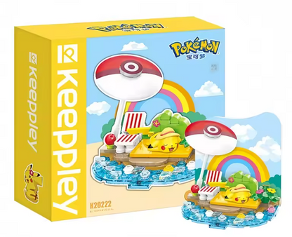 Keeppley Pokemon Beach Party Pikachu Building Blocks Set
