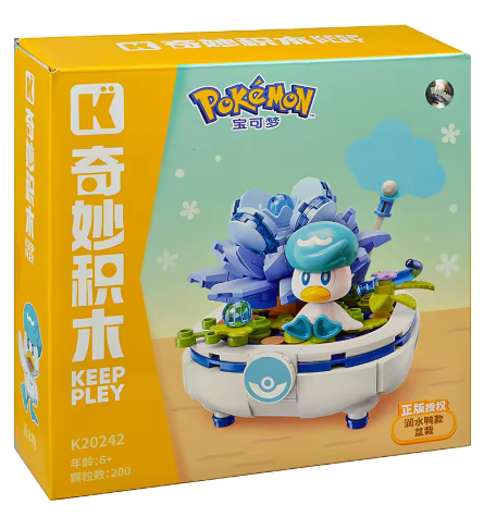 Keeppley Pokémon Quaxly Bonsai Building Blocks Set