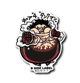 One Piece Luffy Gear 4 Tankman B-Side Label Sticker