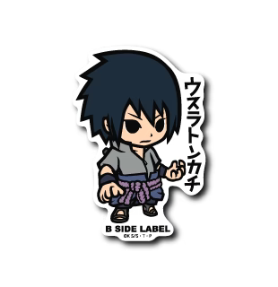 Naruto Sasuke Uchiha B-Side Label Sticker