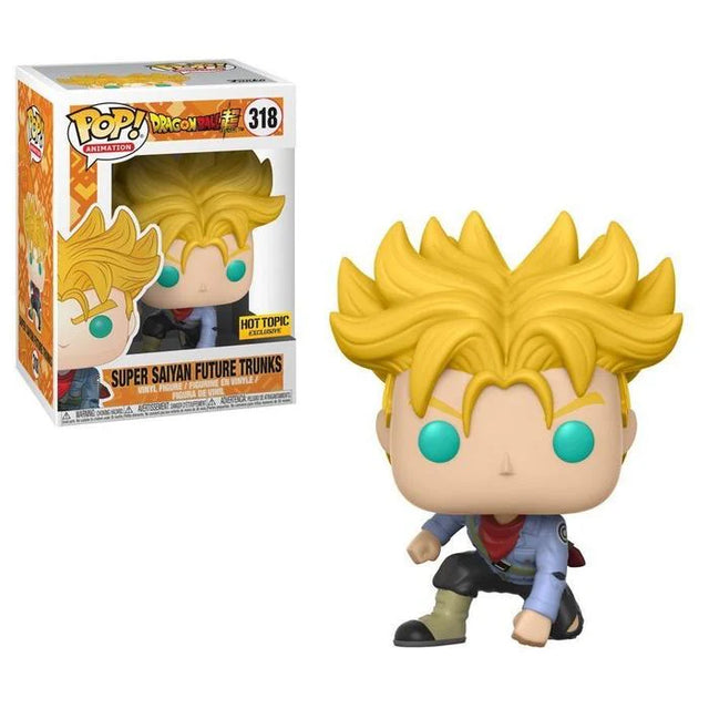 Funko Pop #318 Dragon Ball Super Super Saiyan Future Trunks Hot Topic Exclusive